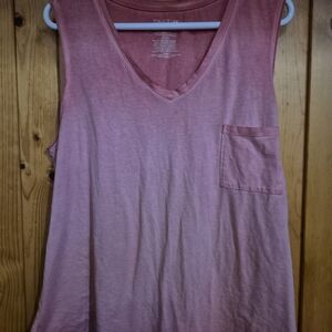 Time and Tru Rose Sleeveless Tank Top